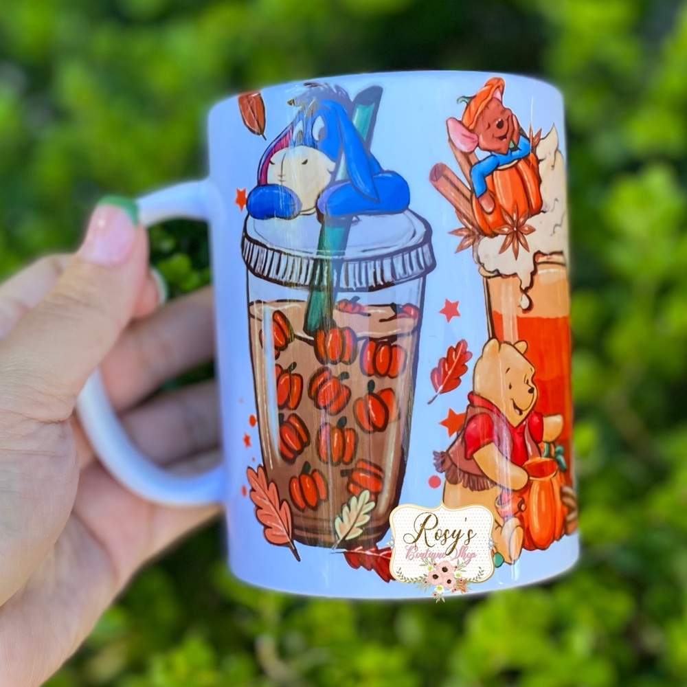 Fall Pooh and Friends Coffee Mug